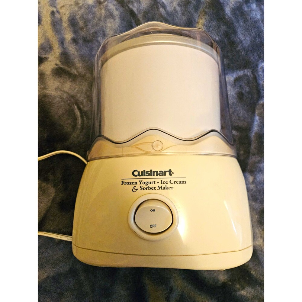Cuisinart ICE-20 Frozen Yogurt Ice Cream Sorbet Maker 1.5 qt w/ Bowl Lid